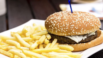 Hamburguesas y empanadas 